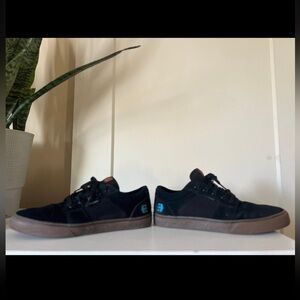 Etnies Black and Brown Sneakers Santa Cruz Collab